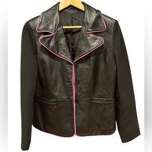 São Paulo Black Lambskin Leather Jacket